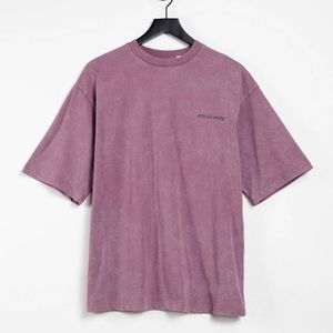 ASOS Collusion unisex purple acid wash t shirt